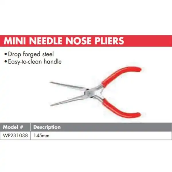 145mm Kìm mỏ nhọn dài mini Workpro WP231038