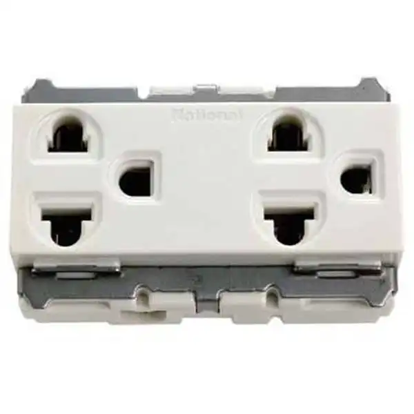 250V-16A Ổ cắm đôi có dây nối đất