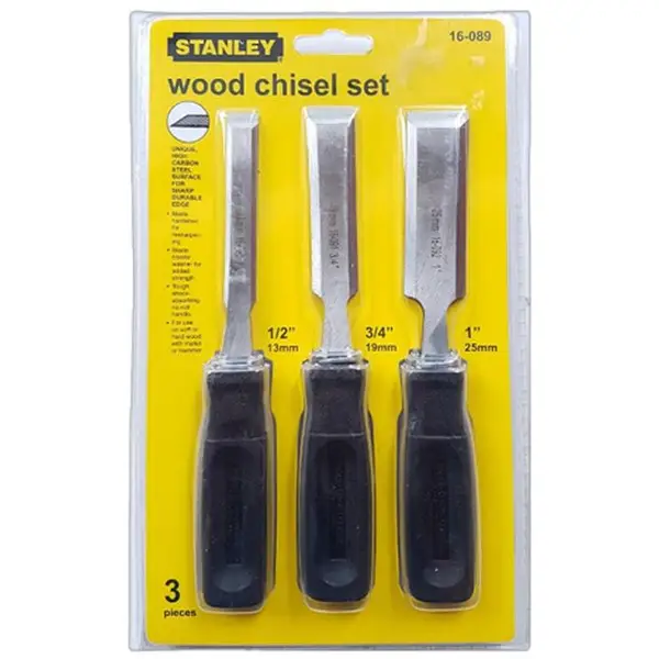 BỘ ĐỤC GỖ 3 CÂY STANLEY 16-089