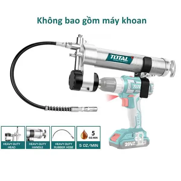 Súng bơm mỡ có giá đỡ TGULI2001 TOTAL